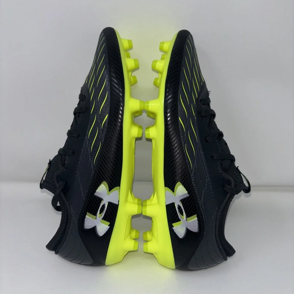 Under Armour Magnetico Select 4 FG Cleats Men Sz8.5, Black Yellow Molded